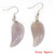 3Pairs Fashion Natural Amethyst Angel Wing Earrings