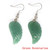 3Pairs Fashion Natural Amethyst Angel Wing Earrings