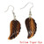3Pairs Fashion Natural Amethyst Angel Wing Earrings