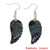 3Pairs Fashion Natural Amethyst Angel Wing Earrings