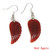 3Pairs Fashion Natural Amethyst Angel Wing Earrings