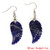 3Pairs Fashion Natural Amethyst Angel Wing Earrings