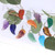 3Pairs Fashion Natural Amethyst Angel Wing Earrings