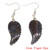 10Pairs Fashion Natural Amethyst Angel Wing Earrings