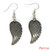 10Pairs Fashion Natural Amethyst Angel Wing Earrings