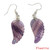 10Pairs Fashion Natural Amethyst Angel Wing Earrings