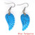10Pairs Fashion Natural Amethyst Angel Wing Earrings