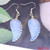 10Pairs Fashion Natural Amethyst Angel Wing Earrings