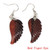 10Pairs Fashion Natural Amethyst Angel Wing Earrings