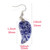 10Pairs Fashion Natural Amethyst Angel Wing Earrings