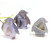 Animal Carved ray Agate Geode Healing Crystal Figurine