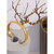 Celestial Golden Stainless Steel Open Bangle Bracelet