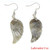 20Pairs Fashion Natural Amethyst Angel Wing Earrings