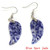20Pairs Fashion Natural Amethyst Angel Wing Earrings