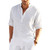 Solid Color Loose Casual Cotton Linen Shirt