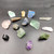 Twenty-Four Gravel Crystal And Rough Stone Quartz Collection Gemstone