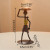 Vintage Modern Iron Figure Candlestick Candle Holder