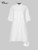 Solid Asymmetrical Loose Button Tunic Blouse