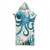 Retro Turtle Printed Poncho Microfiber Shower Towel