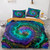 Spiral Colorful Rainbow Tie Dye Abstract Bedding - 173x218cm