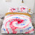 Spiral Colorful Rainbow Tie Dye Abstract Bedding - 173x218cm