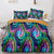 Spiral Colorful Rainbow Tie Dye Abstract Bedding - 173x218cm
