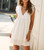 Solid Hollow Out V Neck Butterfly Sleeve Dress