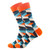 Striped Colorful Plaid Diamond Pattern Cotton Sock