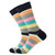 Striped Colorful Plaid Diamond Pattern Cotton Sock