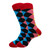 Striped Colorful Plaid Diamond Pattern Cotton Sock