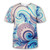 3D Trippy Streetwear Glow in the Dark T shirt - size Asian size S