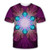 3D Trippy Streetwear Glow in the Dark T shirt - size Asian size L