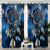 Dreamcatcher Feathers Galaxy Window Curtain (White 2)