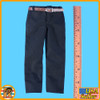 West Cowboy - Black Pants w/ Belt - 1/6 Scale -