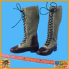 Tunsia German DAK - Tall Boots w/ Feet - 1/6 Scale -