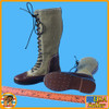 Tunsia German DAK - Tall Boots w/ Feet - 1/6 Scale -