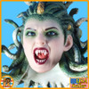 Medusa (Golden) - Female Snake Head w/ Fangs - 1/6 Scale -