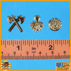 Napoleonic Infantry Sapper - Metal Badges - 1/6 Scale