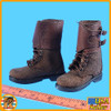 Chinese Tank Soldier WWII - Boots (for Feet) - 1/6 Scale