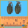 US Armored Infantry Normandy - Metal Hand Grenades - 1/6 Scale