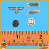 Jurgen German Mine Detector - Badges Set - 1/6 Scale