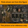British SAS Gunner - Browning HP Pistol - 1/6 Scale Part - Damtoys