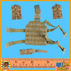 FSB Alpha Team Leader R - Leg Panel & Pouches #2 - 1/6 Scale