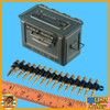 Sherman Tank Ammo - 50 CAL - Ammo Can & Belted Ammo #2 - 1/6 Scale
