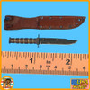 SEAL Vietnam Point Man - Metal Knife & Sheath - 1/6 Scale