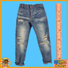 Gunslinger Hell Dominator - Tattered Blue Jean Pants - 1/6 Scale
