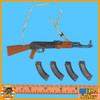 1975 Armed Forces Vietnam - AK-47 Rifle w/ Mags - 1/6 Scale