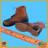 Nordland Panzergrenadier 1945 - Brown Boots (for Feet) - 1/6 Scale
