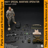 Navy Special Warfare - Combat Boots (for Balls) - 1/6 Scale Part - Easy Simple