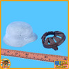 Steiner German Wehrmacht - Metal Grey Helemt - 1/6 Scale Part - DID